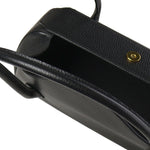 Borsa a spalla Oyster in pelle OYSTER SHOULDER BAG BLACK YUZEFI 