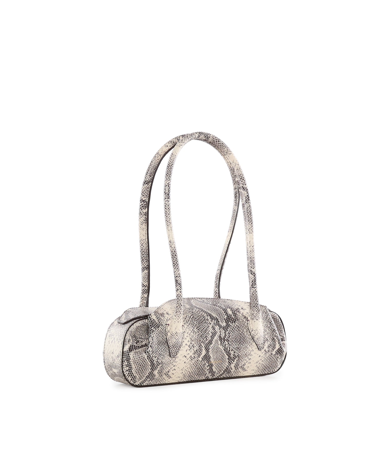 Borsa a spalla Oyster in pelle OYSTER SHOULDER BAG MINI ASH SNAKER YUZEFI 