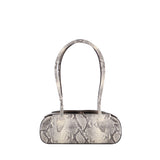 Borsa a spalla Oyster in pelle OYSTER SHOULDER BAG MINI ASH SNAKER YUZEFI 