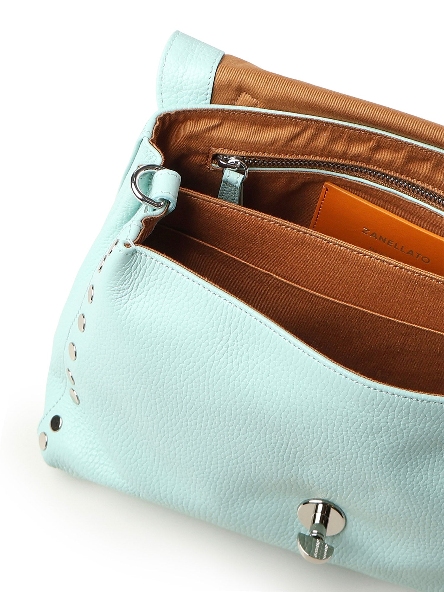 Borsa Postina small in pelle<BR/> 068010 -0050000Z0576 ZANELLATO 
