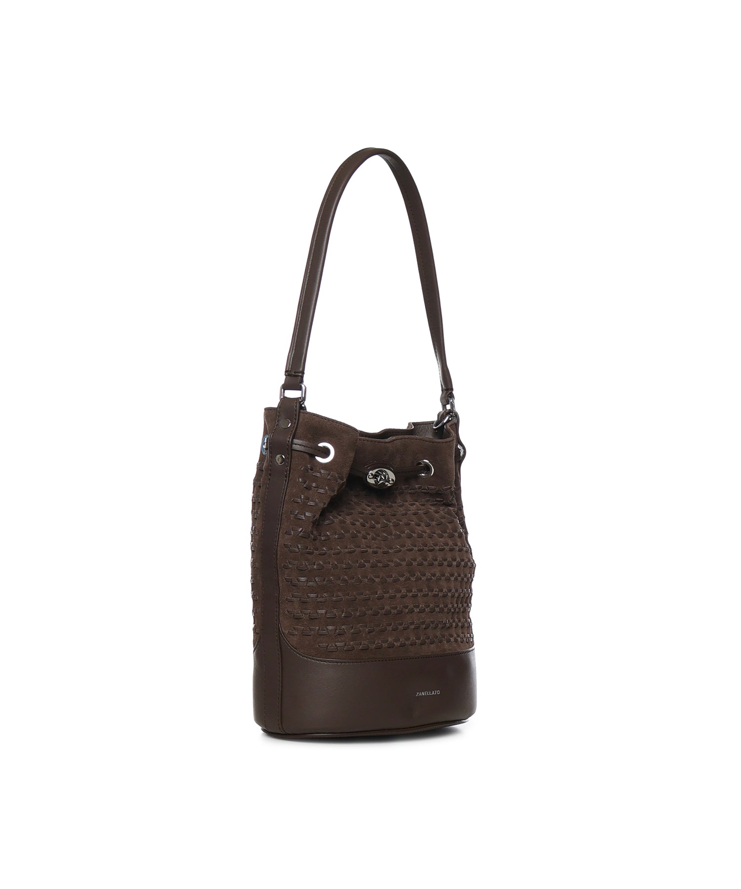 Secchiello Monda' Musiva in suede 068980 2220000Z0202 ZANELLATO 