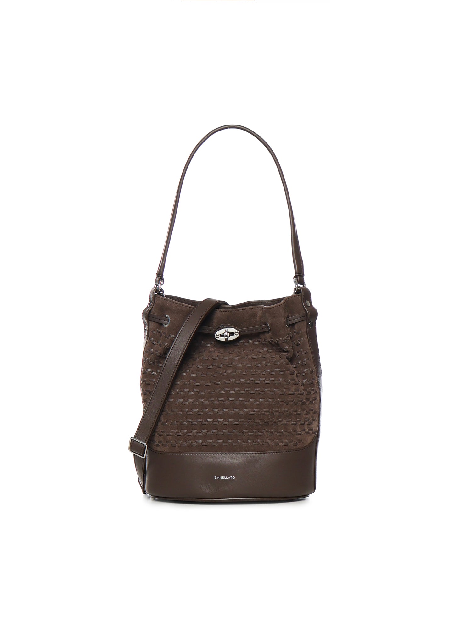 Secchiello Monda' Musiva in suede 068980 2220000Z0202 ZANELLATO 