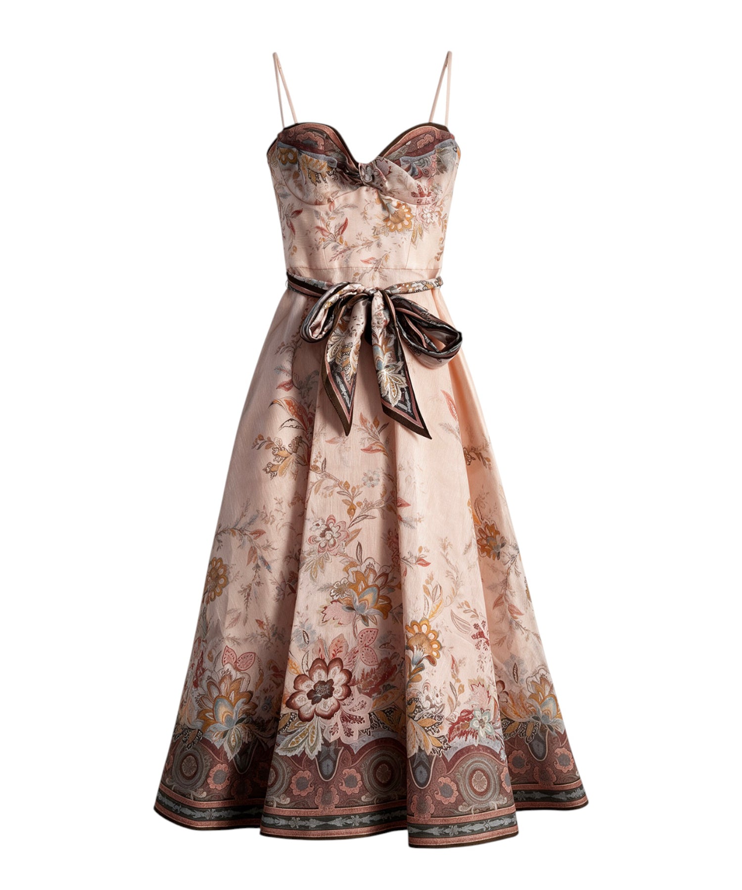 Abito midi Alchemy in misto seta e lino 7477DS262 PKP ZIMMERMANN 