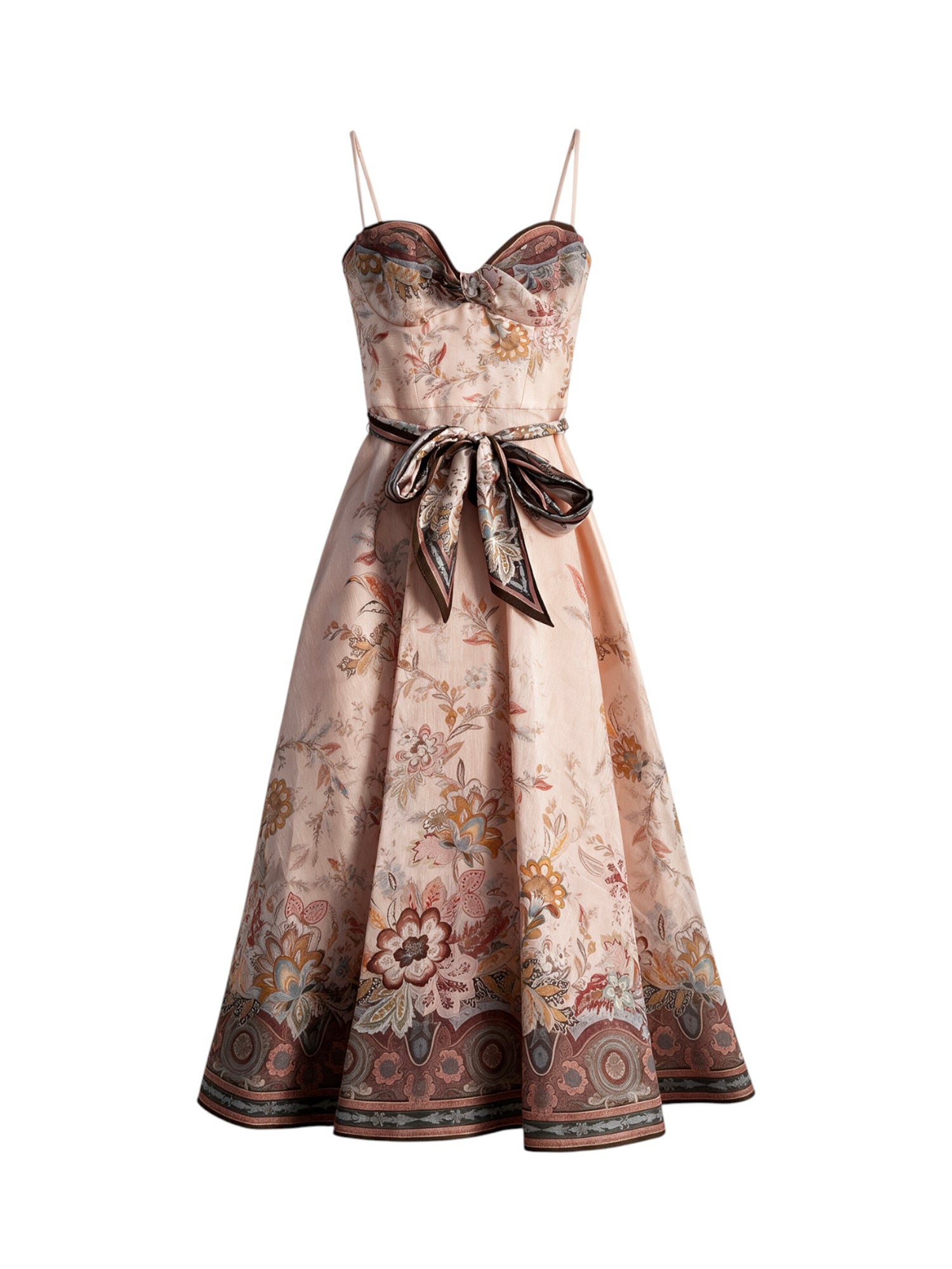 Abito midi Alchemy in misto seta e lino 7477DS262 PKP ZIMMERMANN 
