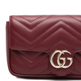 Borsa a spalla GG Marmont in pelle