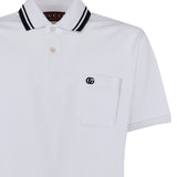 Polo in piquet di cotone con ricamo