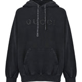 Felpa in cotone con logo