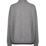 Cardigan in lana e cashmere con Web