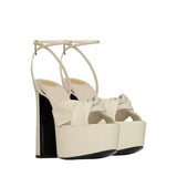 Sandali con plateau Franciane in pelle