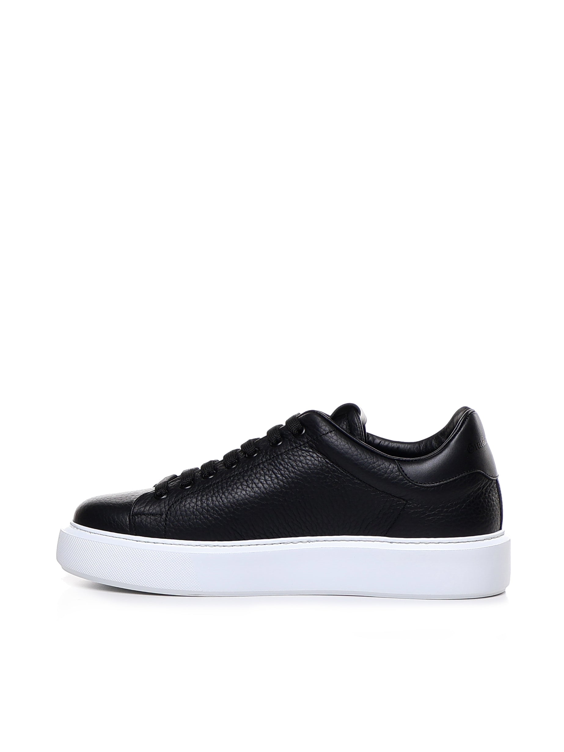 Sneakers Fire1 in pelle<BR/> FIRE 1 BOTTOLATOBLACK GIULIANO GALIANO 