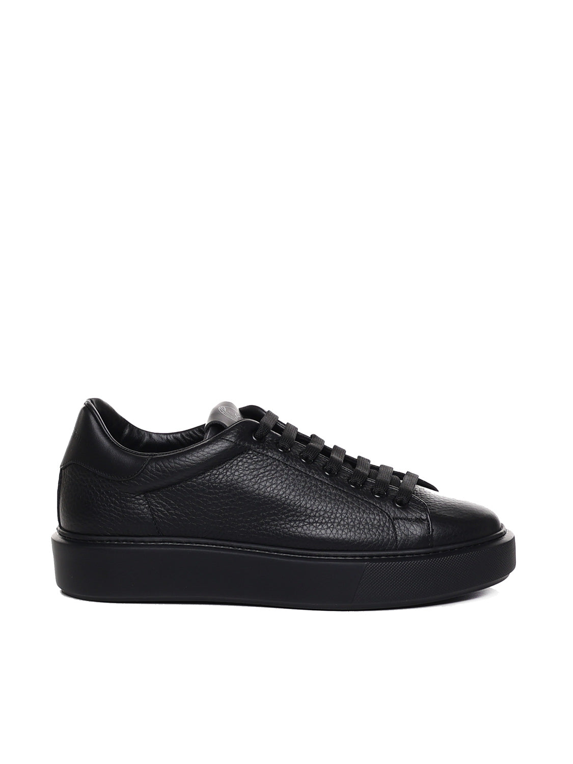 Sneakers Fire1 in pelle<BR/> FIRE 1 TOTALBLACK GIULIANO GALIANO 