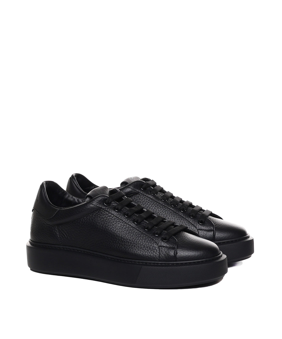 Sneakers Fire1 in pelle<BR/> FIRE 1 TOTALBLACK GIULIANO GALIANO 