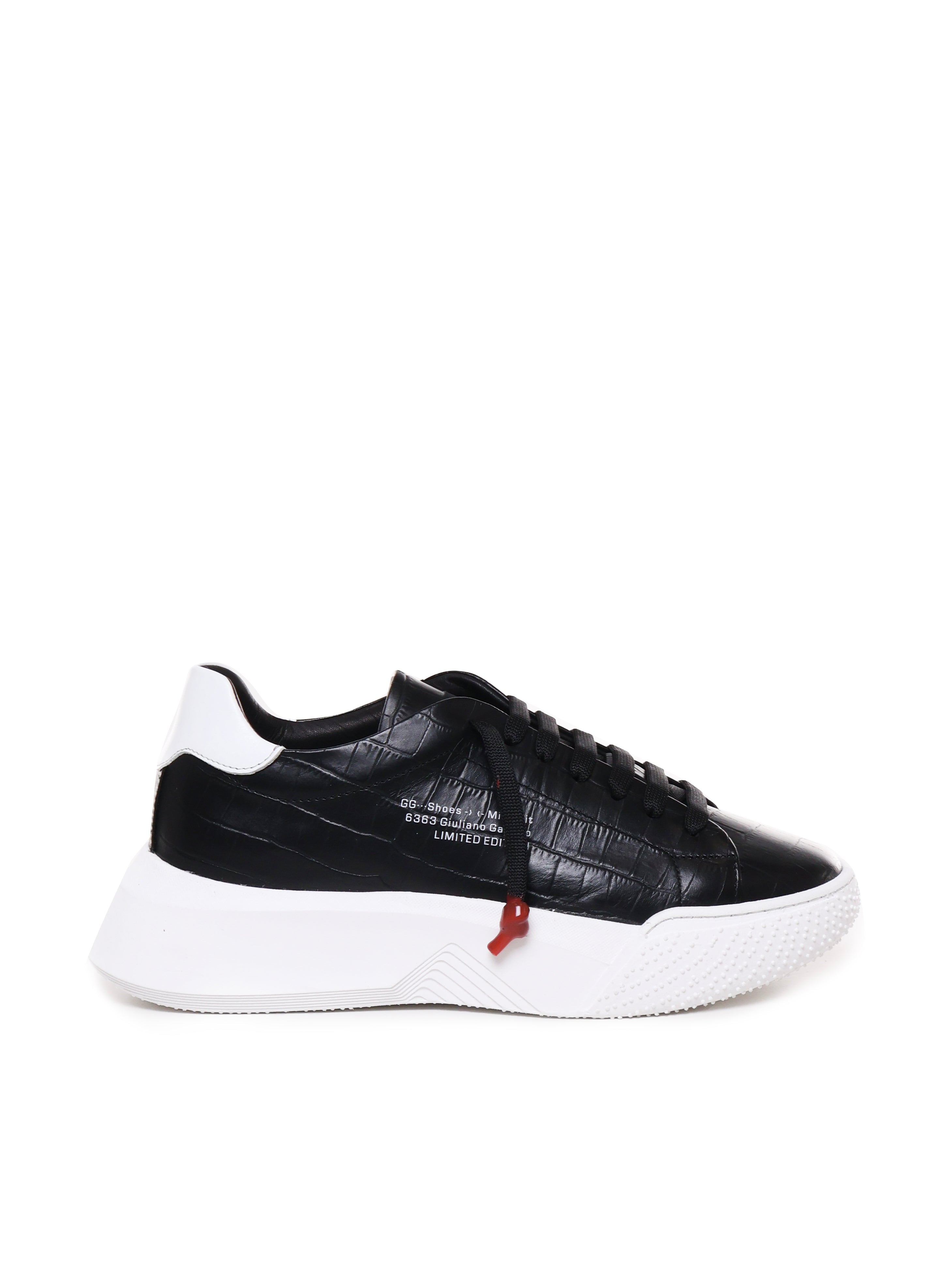 SNEAKERS NEMESIS IN PELLE STAMPA COCCODRILLO AI 2020 NEMESIS2 CROCKBLACK GIULIANO GALIANO 