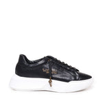 Sneakers Nemesis in nappa con stampa pitone NEMESIS2 PYTHONBLACK GIULIANO GALIANO 