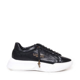 Sneakers Nemesis in nappa con stampa pitone NEMESIS2 PYTHONBLACK GIULIANO GALIANO 