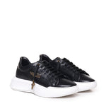 Sneakers Nemesis in nappa con stampa pitone NEMESIS2 PYTHONBLACK GIULIANO GALIANO 