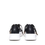 Sneakers Nemesis in nappa con stampa pitone NEMESIS2 PYTHONBLACK GIULIANO GALIANO 