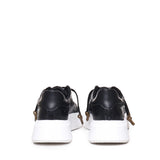 Sneakers Nemesis in nappa con stampa pitone NEMESIS2 PYTHONBLACK GIULIANO GALIANO 