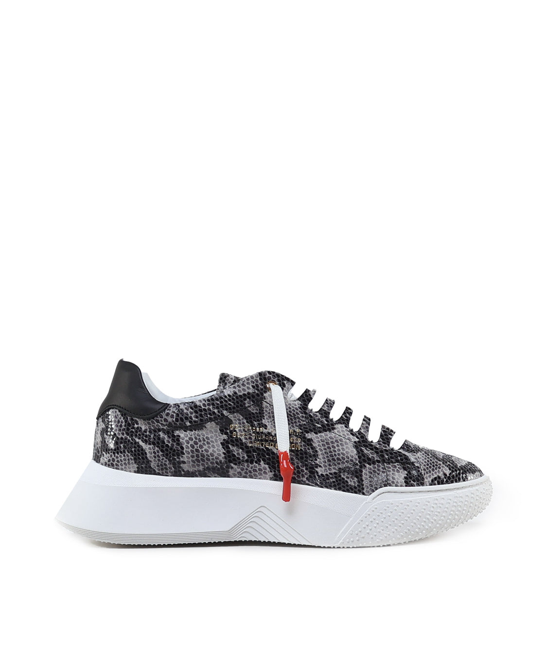 Sneakers Nemesis in nappa con stampa pitone NEMESIS2 PYTHONROCK GIULIANO GALIANO 