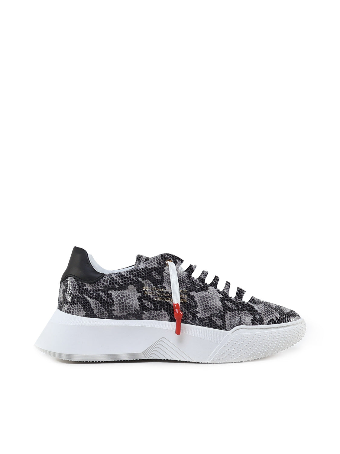 Sneakers Nemesis in nappa con stampa pitone NEMESIS2 PYTHONROCK GIULIANO GALIANO 