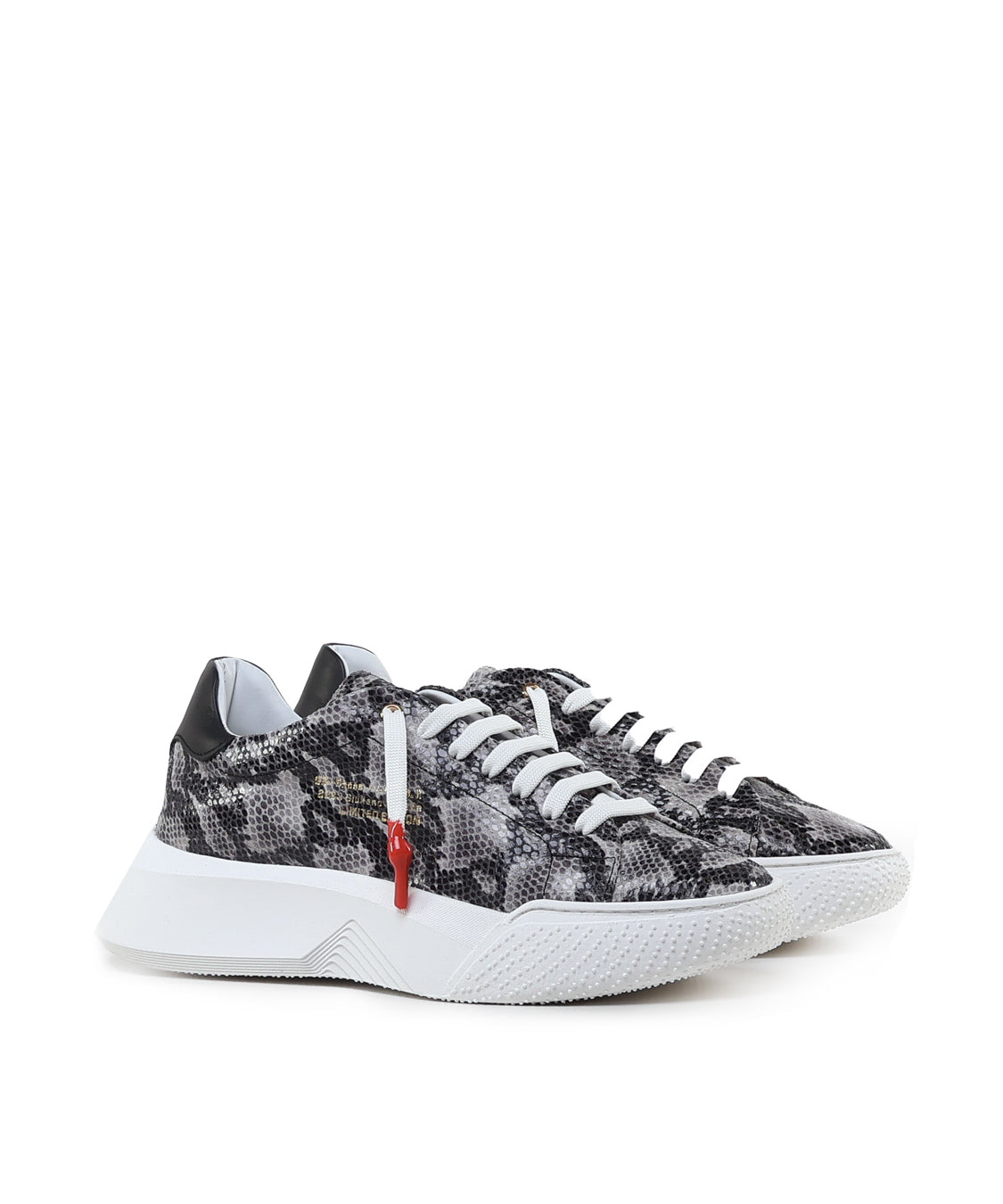 Sneakers Nemesis in nappa con stampa pitone NEMESIS2 PYTHONROCK GIULIANO GALIANO 