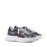 Sneakers Nemesis in nappa con stampa pitone NEMESIS2 PYTHONROCK GIULIANO GALIANO 