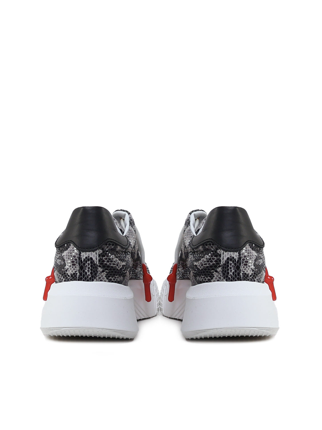 Sneakers Nemesis in nappa con stampa pitone NEMESIS2 PYTHONROCK GIULIANO GALIANO 