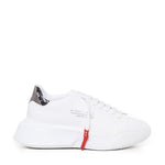 Sneakers Nemesis in nappa con lacci cerati NEMESIS2 PYTHONWHITE GIULIANO GALIANO 