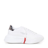 Sneakers Nemesis in nappa con lacci cerati NEMESIS2 PYTHONWHITE GIULIANO GALIANO 