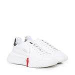 Sneakers Nemesis in nappa con lacci cerati NEMESIS2 PYTHONWHITE GIULIANO GALIANO 