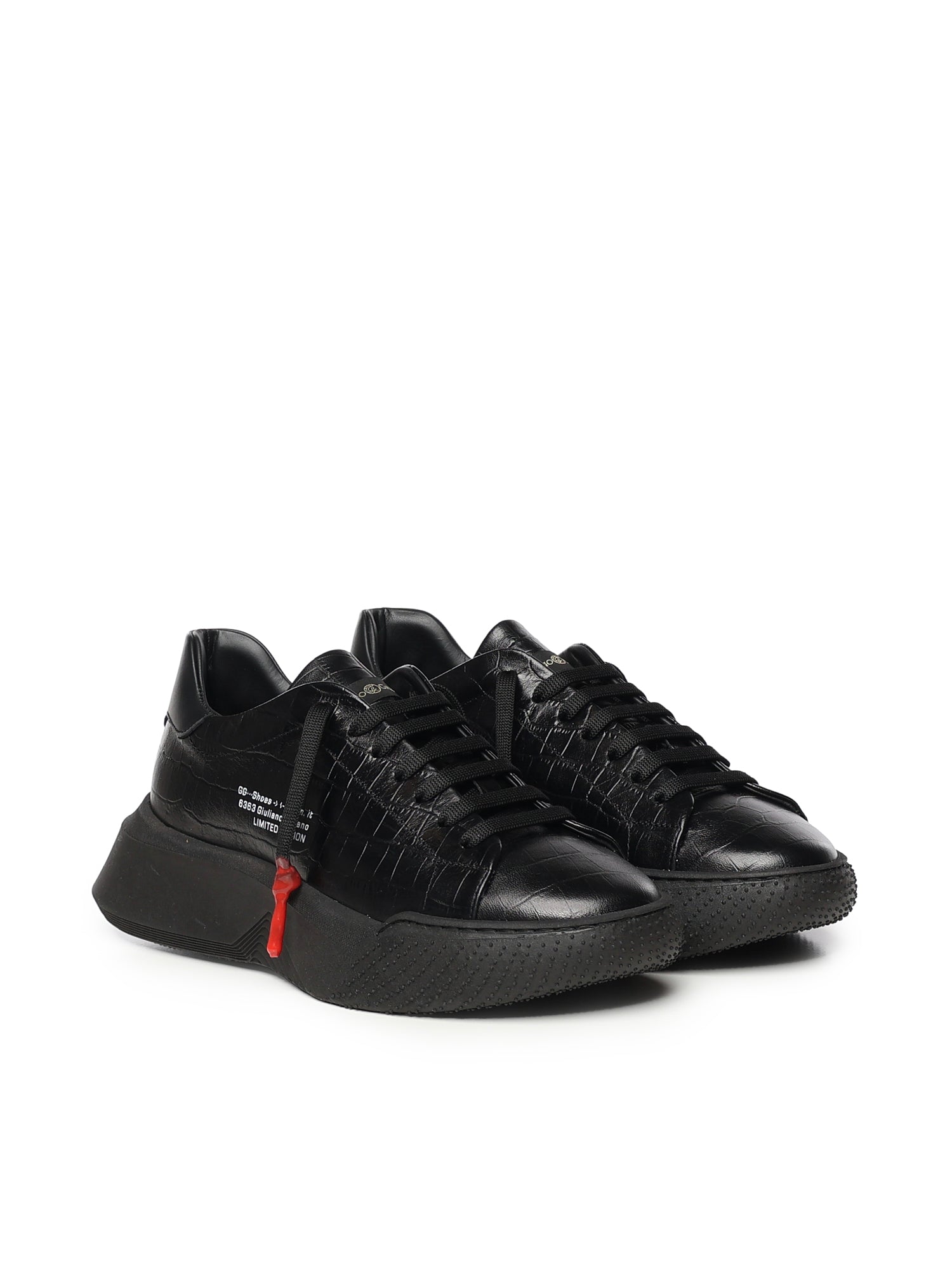 Sneaker Nemesis 2 Triple in pelle NEMESIS2 TRIPLE CROCKNERO GIULIANO GALIANO 