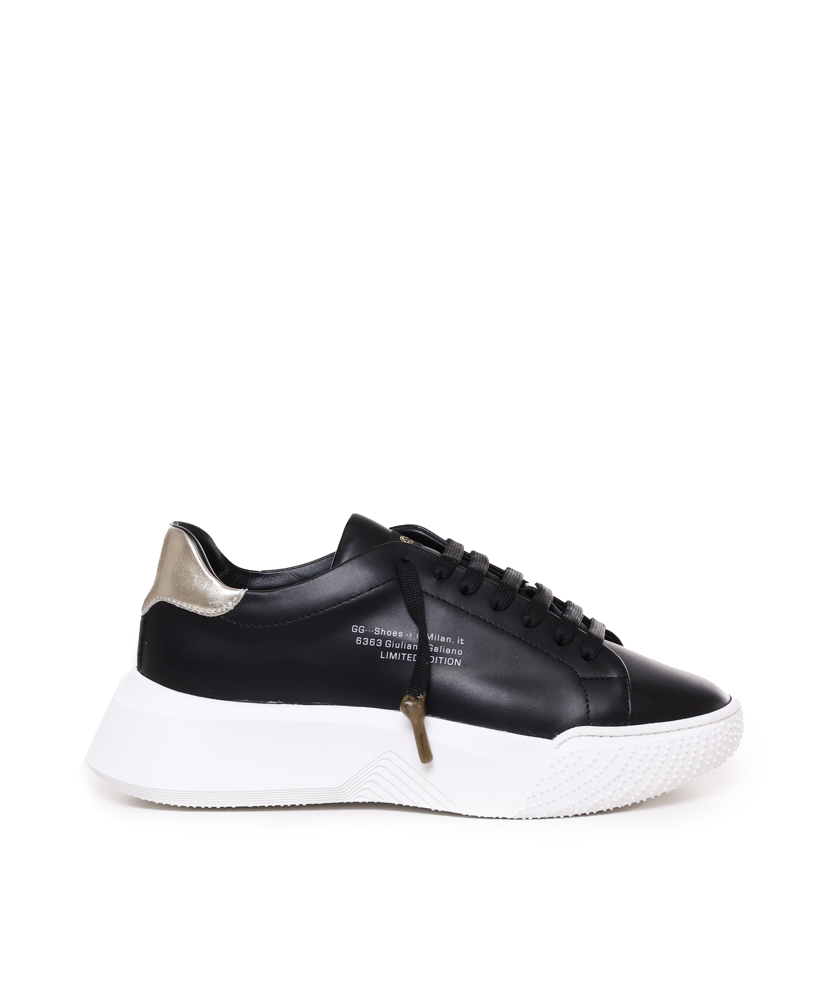 Sneakers Nemesis in nappa pe 2021 NEMESIS 2 NAPPABLACK/GOLD GIULIANO GALIANO 