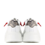 Sneakers Nemesis in nappa con lacci cerati NEMESIS2 PYTHONWHITE GIULIANO GALIANO 