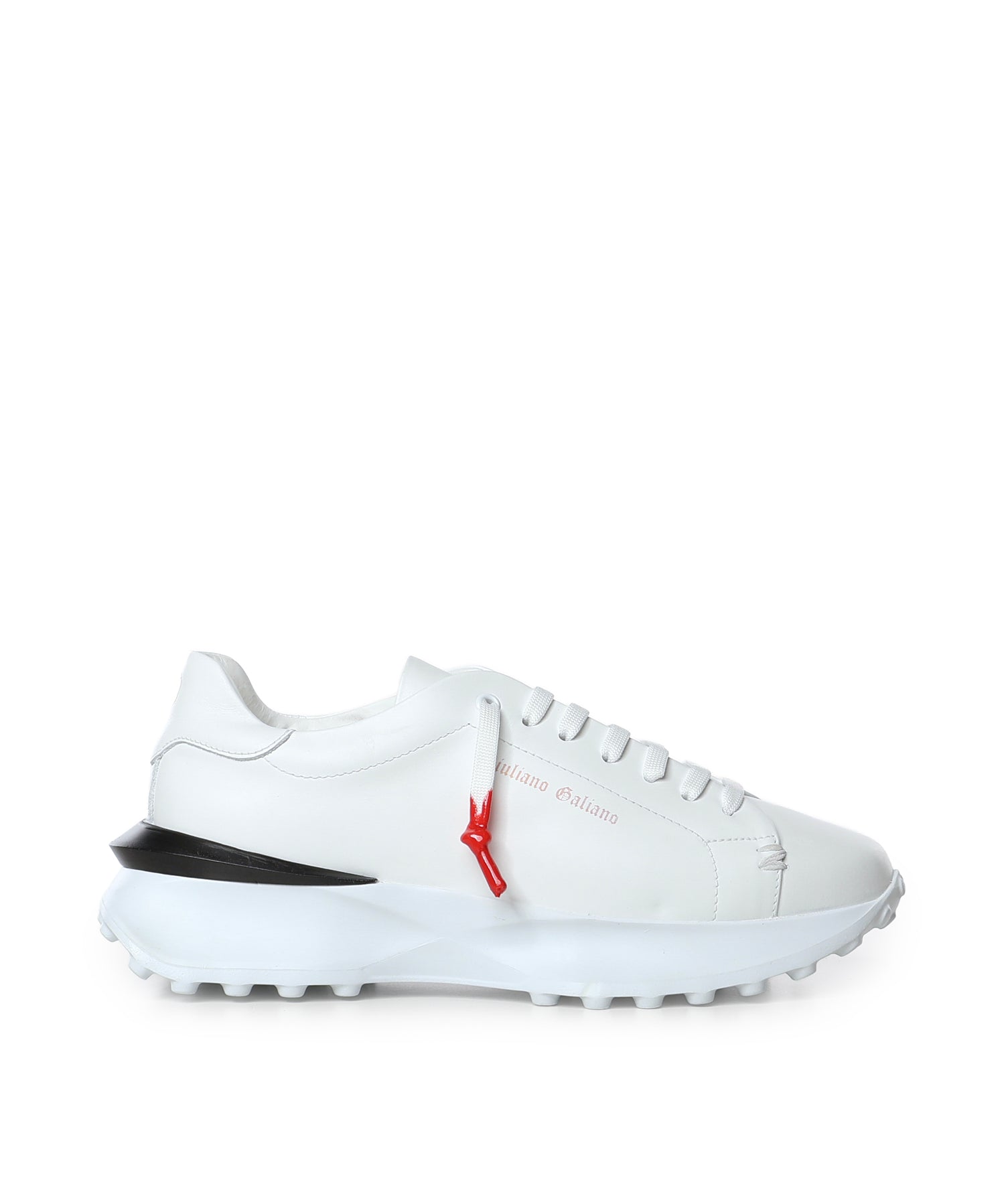 Sneakers Raptor 1 in pelle<BR/> RAPTOR1 NAPPAWHITE GIULIANO GALIANO 