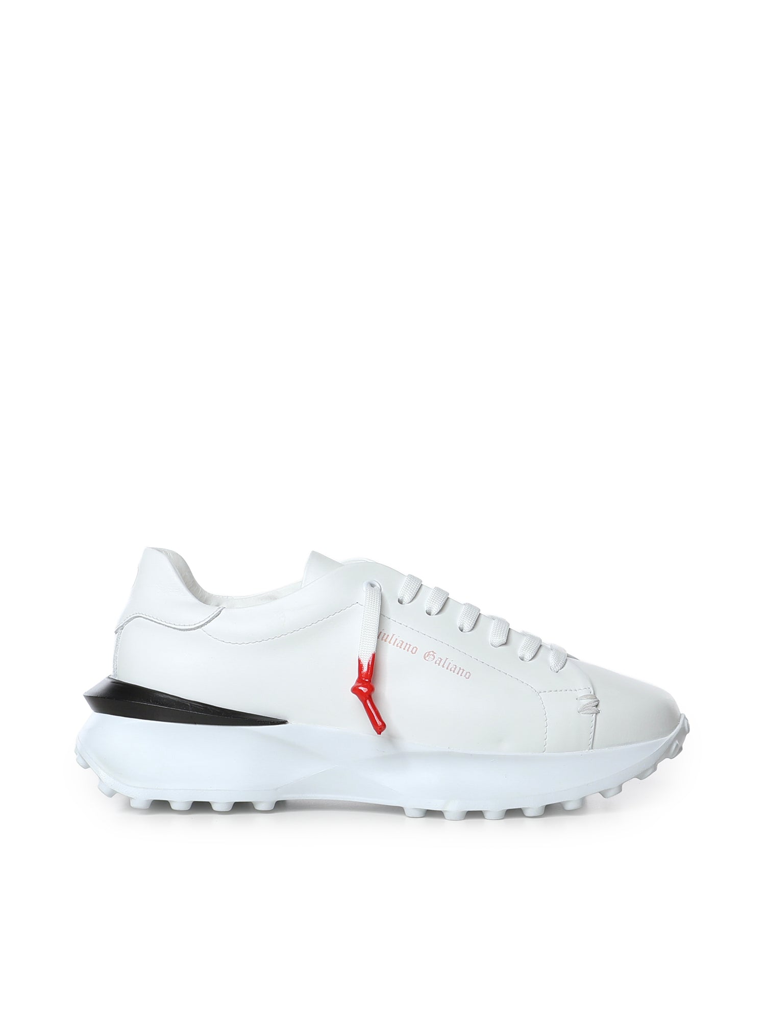 Sneakers Raptor 1 in pelle<BR/> RAPTOR1 NAPPAWHITE GIULIANO GALIANO 