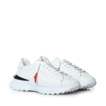 Sneakers Raptor 1 in pelle<BR/> RAPTOR1 NAPPAWHITE GIULIANO GALIANO 