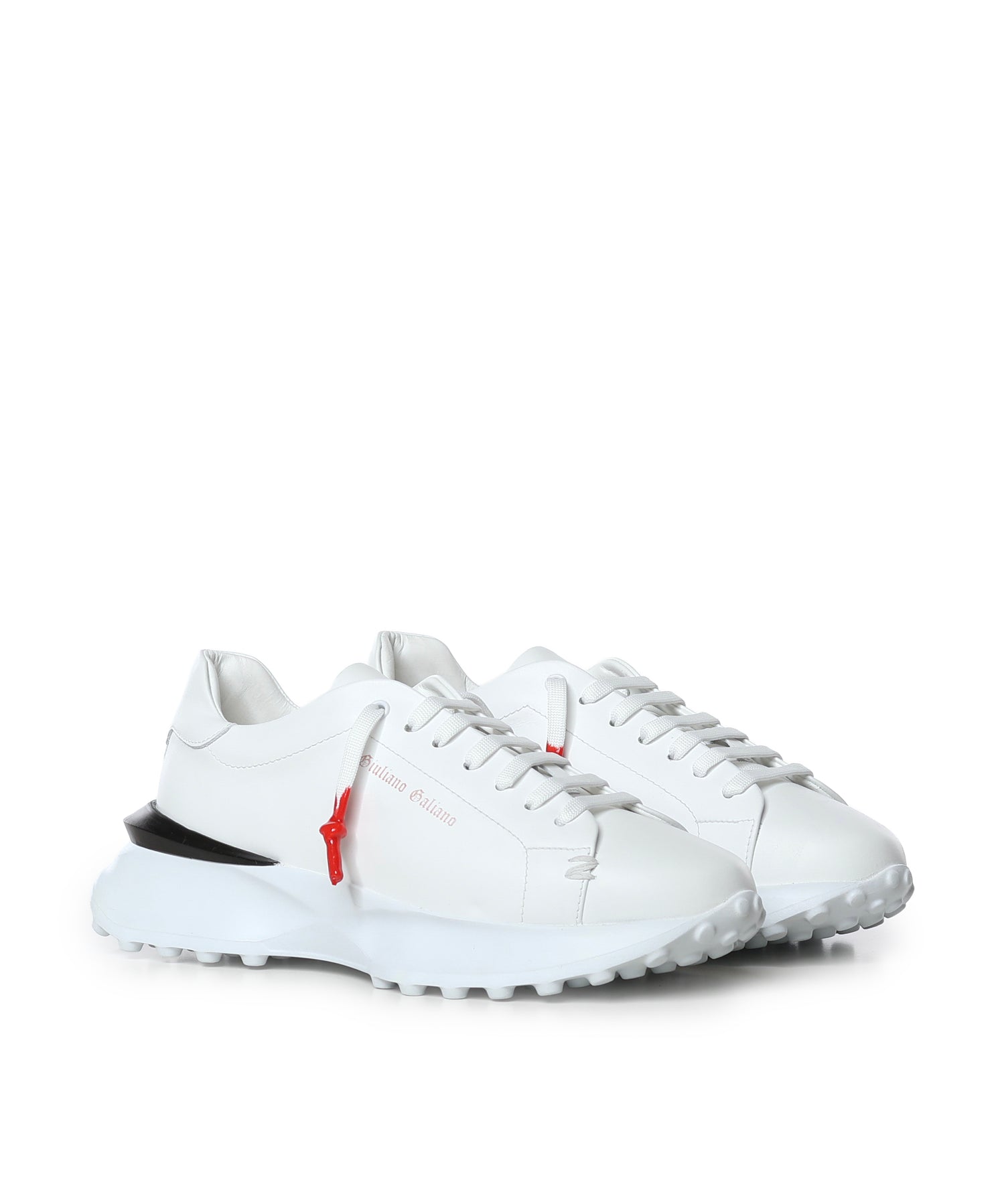 Sneakers Raptor 1 in pelle<BR/> RAPTOR1 NAPPAWHITE GIULIANO GALIANO 