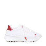 Sneakers Raptor 1 in pelle RAPTOR1 NAPPAWHITE/RED GIULIANO GALIANO 