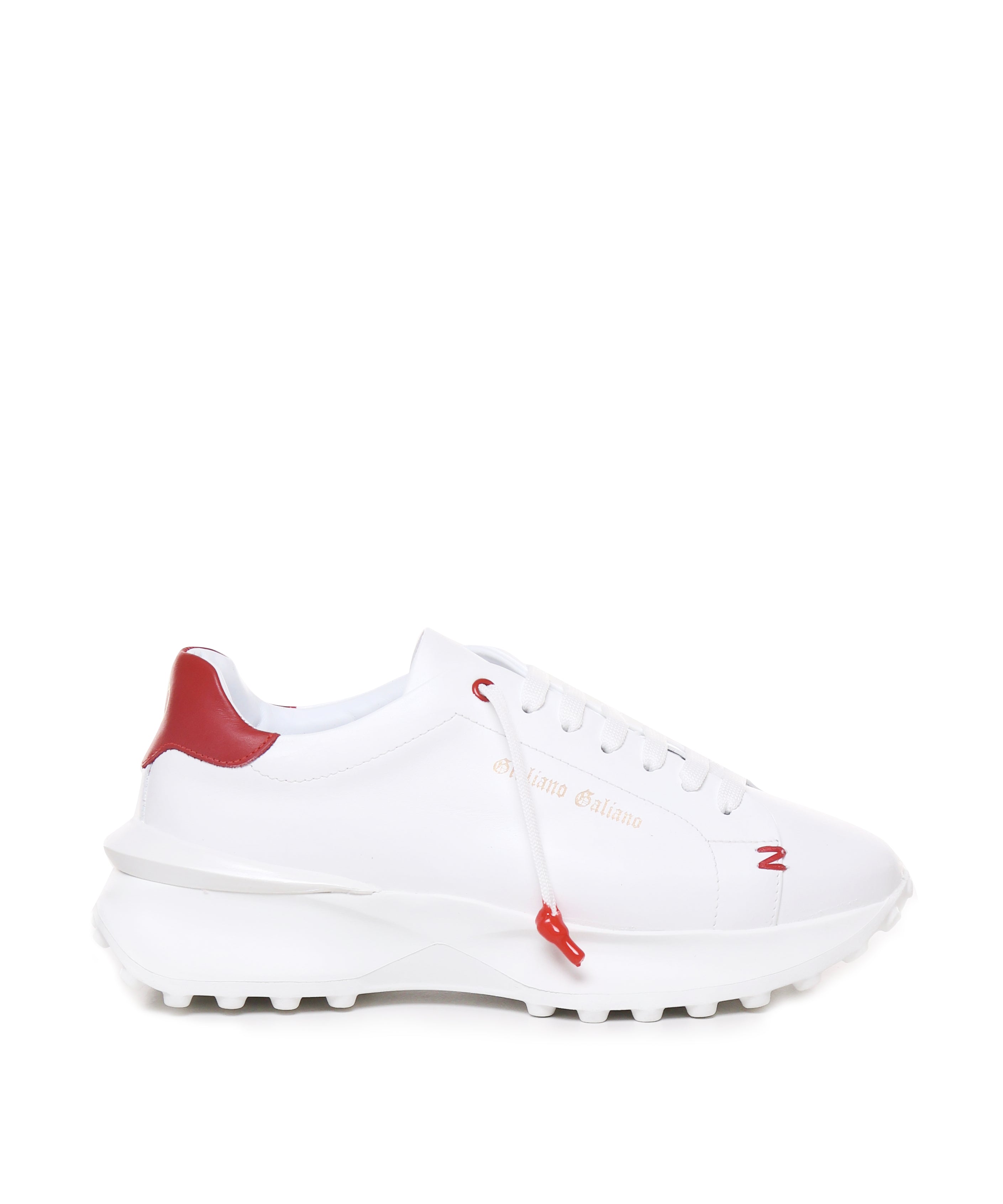 Sneakers Raptor 1 in pelle RAPTOR1 NAPPAWHITE/RED GIULIANO GALIANO 