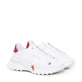 Sneakers Raptor 1 in pelle RAPTOR1 NAPPAWHITE/RED GIULIANO GALIANO 