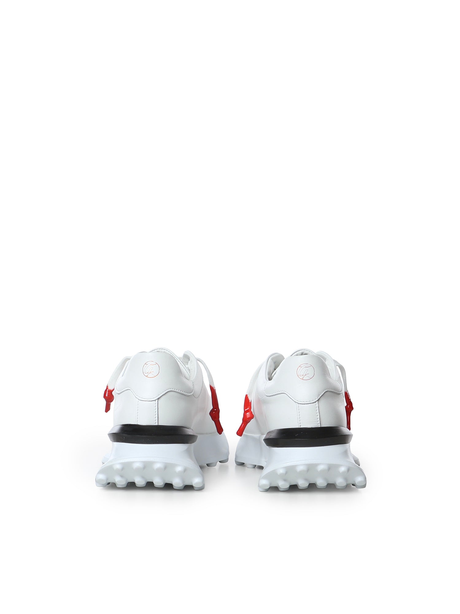 Sneakers Raptor 1 in pelle<BR/> RAPTOR1 NAPPAWHITE GIULIANO GALIANO 