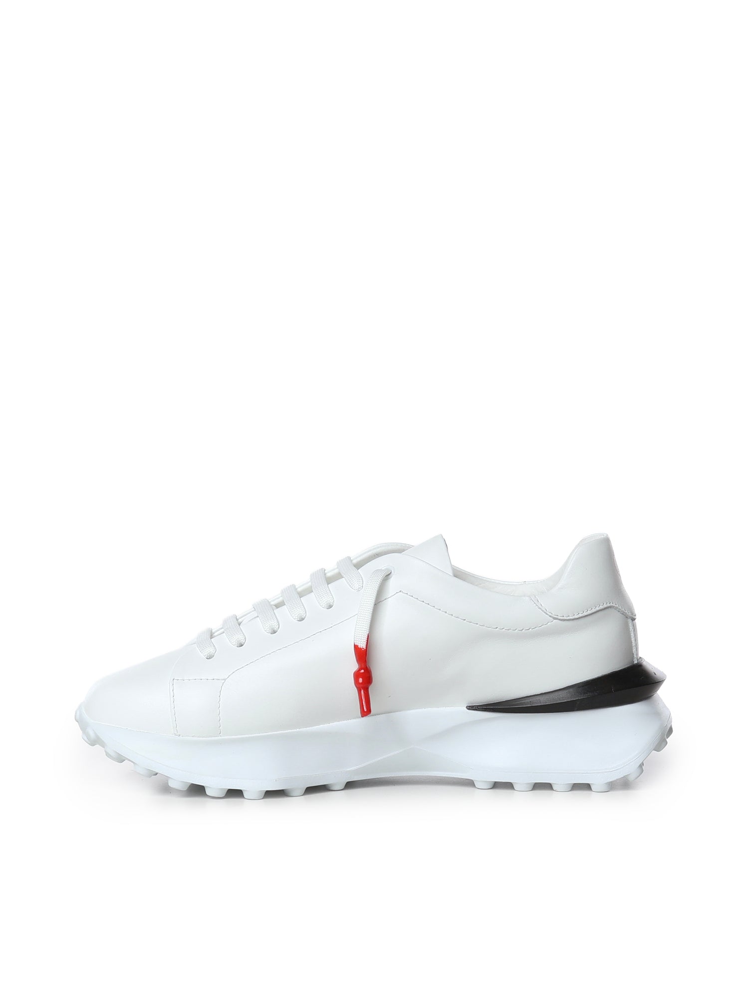 Sneakers Raptor 1 in pelle<BR/> RAPTOR1 NAPPAWHITE GIULIANO GALIANO 
