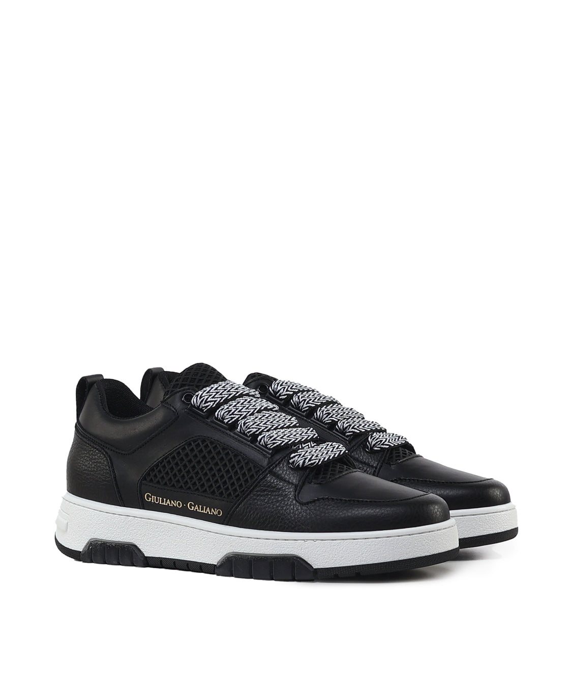 Sneakers Vyper in pelle VYPER -BLACK/BLACK GIULIANO GALIANO 