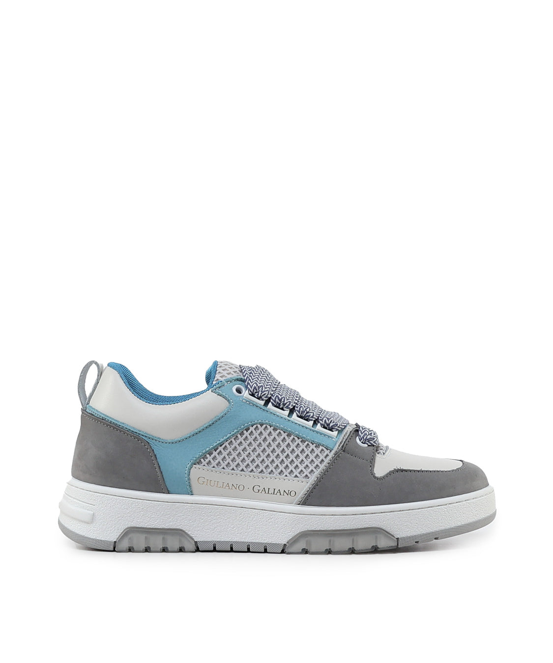 Sneakers Vyper in mesh e suede VYPER -GREY/BLU GIULIANO GALIANO 