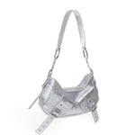 Borsa a spalla Y2K.001 FBBP70001LAM -ARGENTO/NICKEL BIASIA 