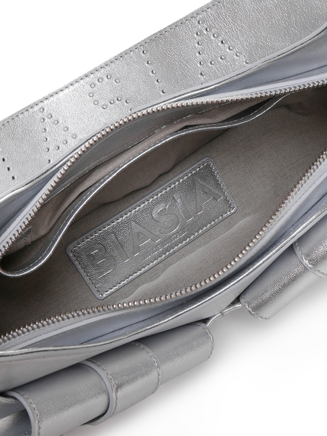 Borsa a spalla Y2K.001 FBBP70001LAM -ARGENTO/NICKEL BIASIA 