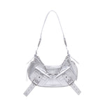 Borsa a spalla y2k001 in pelle FBBP70001MET -ARGENTO/NICKEL BIASIA 