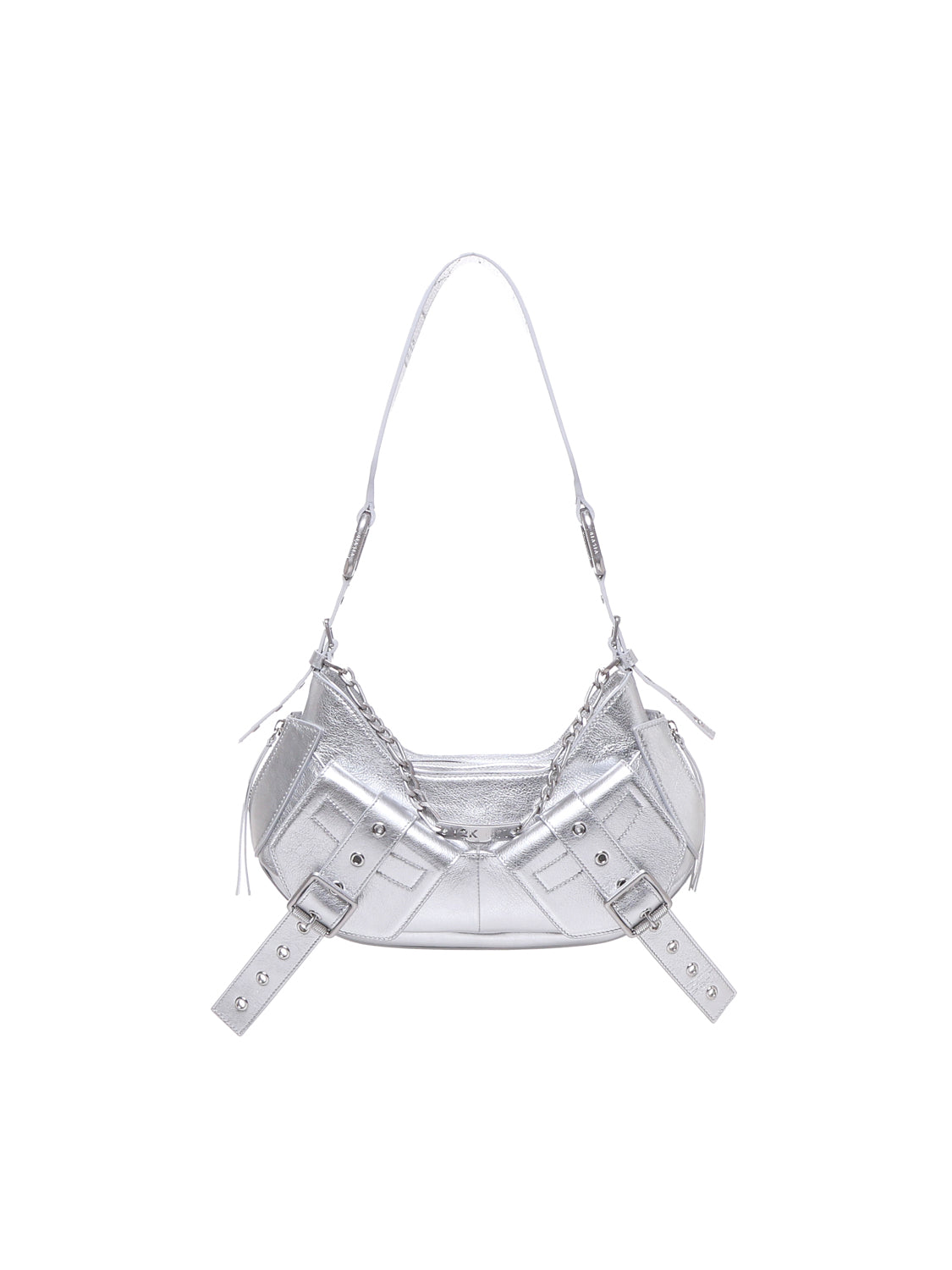 Borsa a spalla y2k001 in pelle FBBP70001MET -ARGENTO/NICKEL BIASIA 