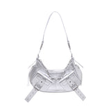 Borsa a spalla y2k001 in pelle FBBP70001MET -ARGENTO/NICKEL BIASIA 