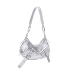 Borsa a spalla y2k001 in pelle FBBP70001MET -ARGENTO/NICKEL BIASIA 